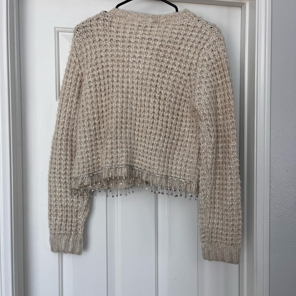 Zara beaded knit cardigan NWT - Picture 7 of 11
